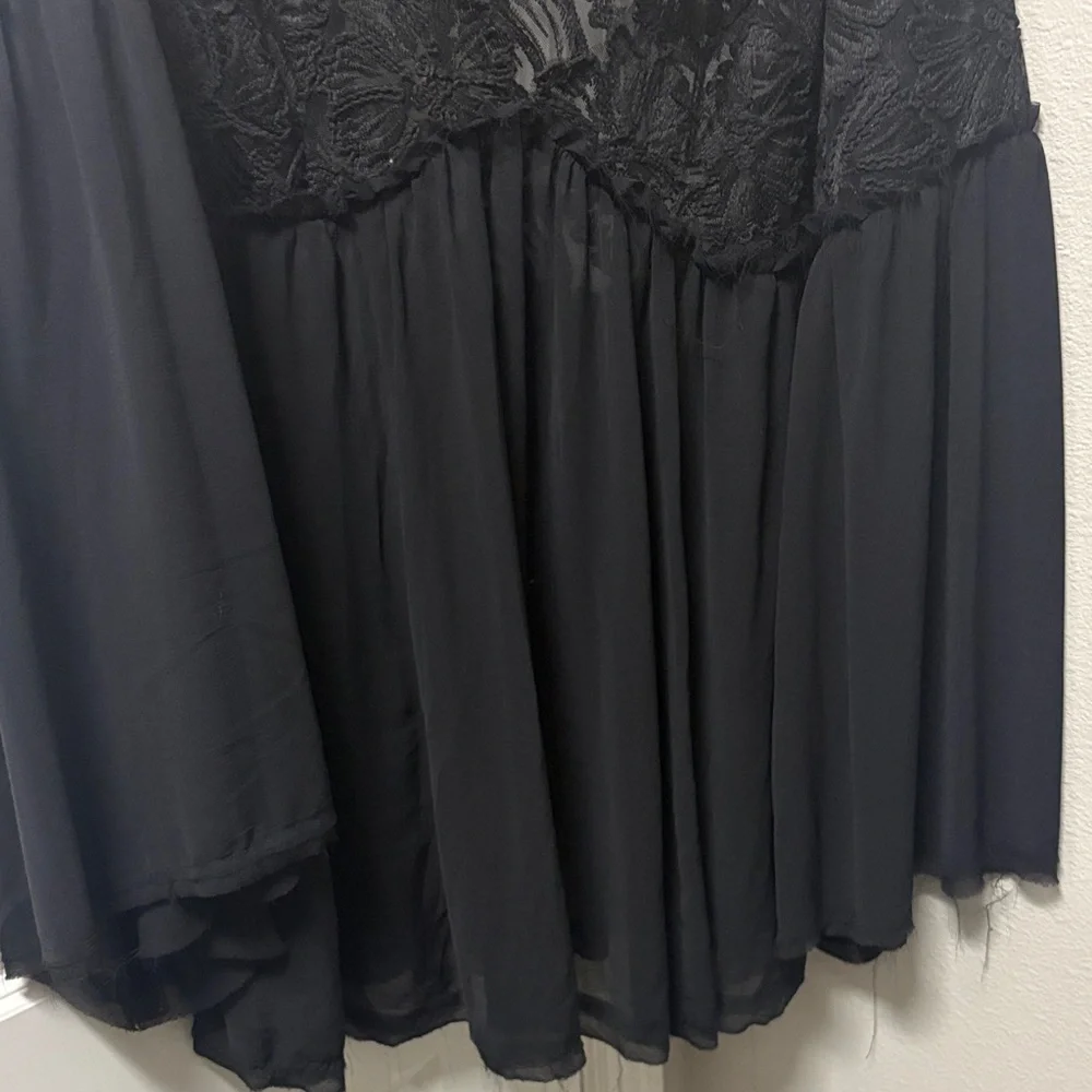 Free People Black Lace Top - Picture 5 of 8